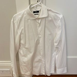 Hugo Boss slim fit dress shirt; size 41, 16 inch neck